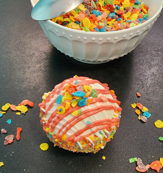 Fruity Pebbles Hot Chocolate Bomb